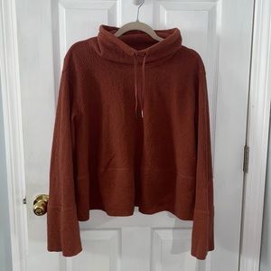 Lululemon Retreat Yourself Pullover Heathered Rustic Clay Size 8